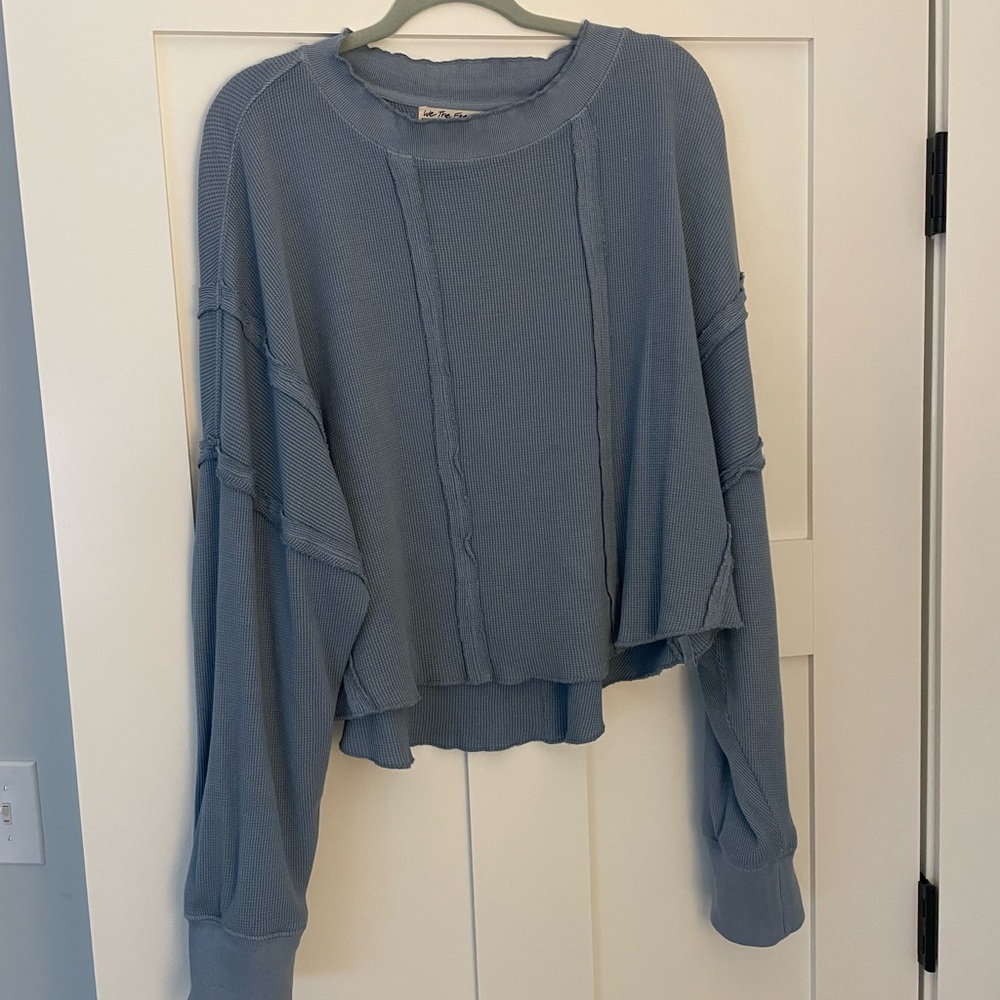 We The Free Loose Blue Long Sleeve